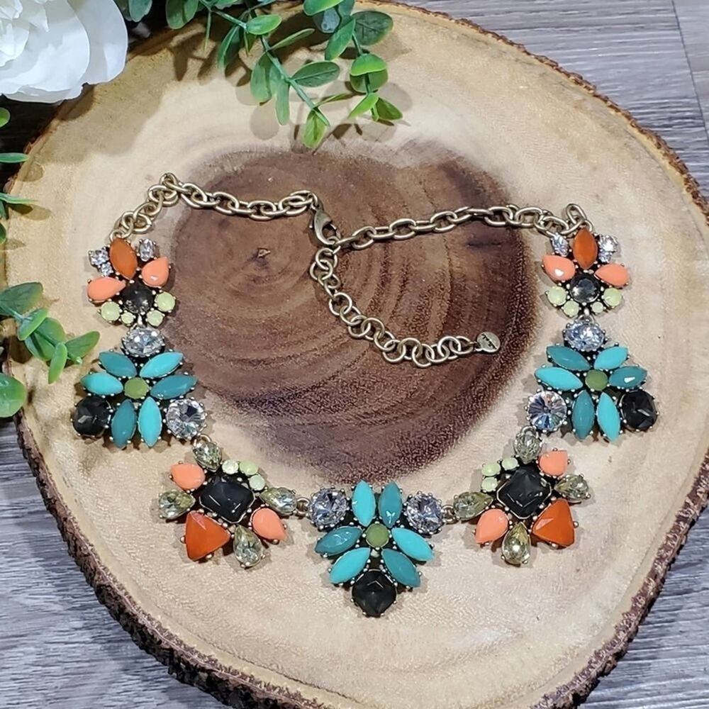 Stella & Dot Multi Colored Statement Necklace - image 1